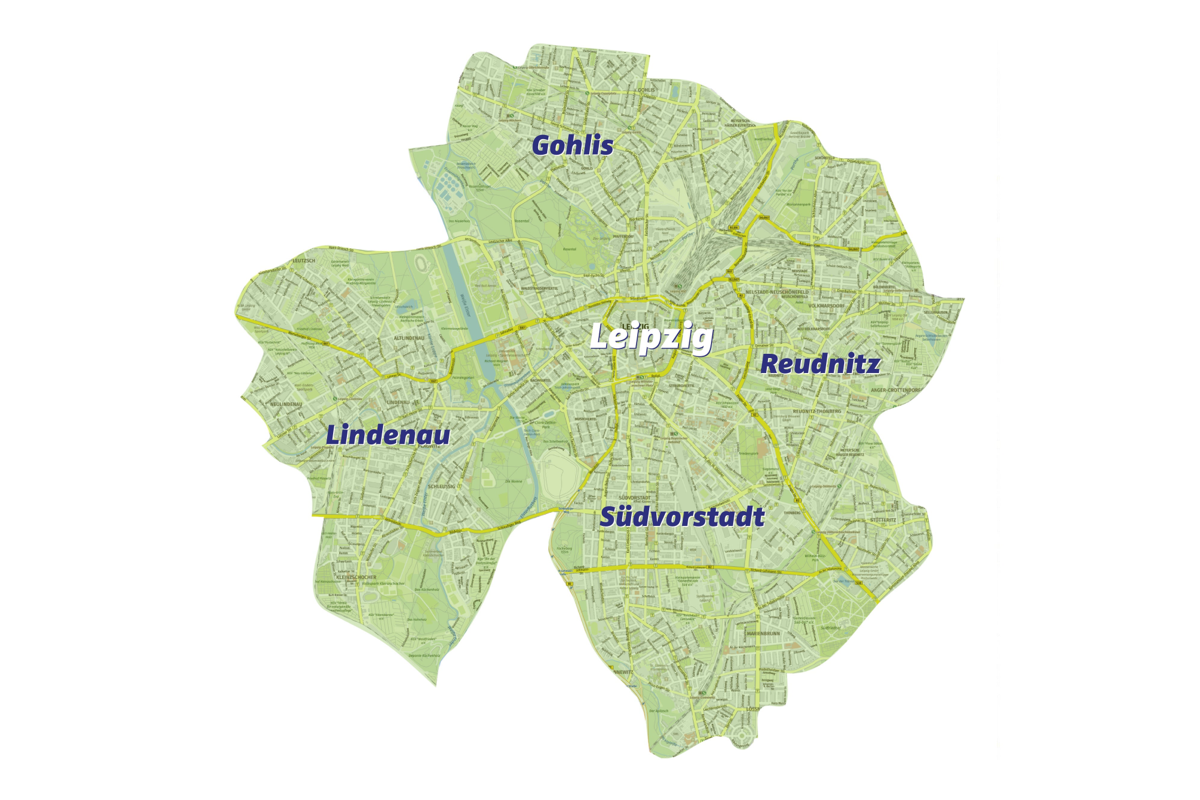 Das cityflitzer-Geschäftsgebiet.